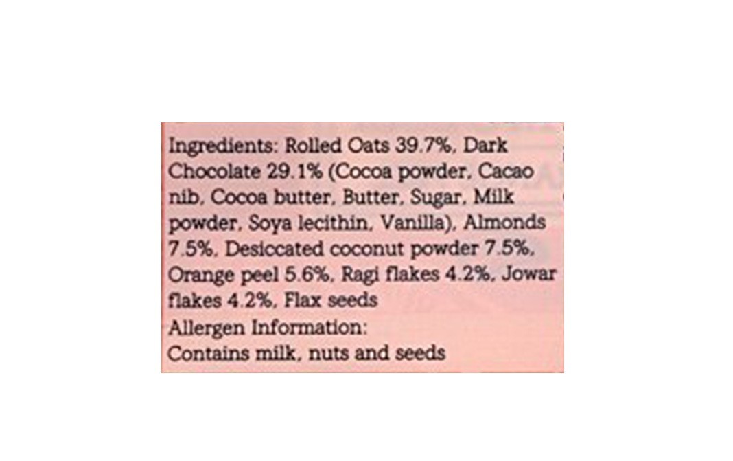Monsoon Harvest Toasted Millet Muesli, Dark Chocolate And Orange Peel   Pack  250 grams